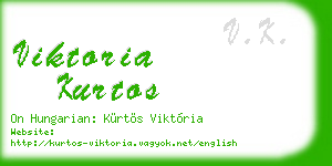 viktoria kurtos business card